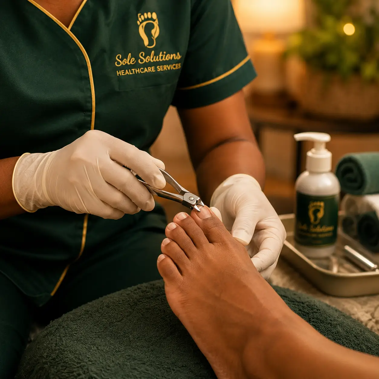 Routine toenail cutting service